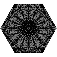 Gothic Mandala Wooden Puzzle Hexagon by MRNStudios