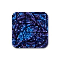 Dismembered Mandala Rubber Square Coaster (4 Pack)  by MRNStudios