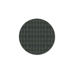 Iron Ornament Grid Pattern Golf Ball Marker by dflcprintsclothing