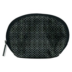 Iron Ornament Grid Pattern Accessory Pouch (medium)