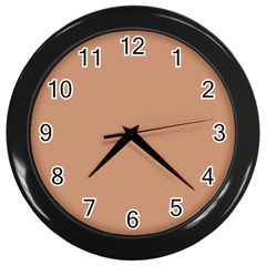 Antique Brass Brown Wall Clock (black) by FabChoice