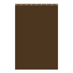 Cafe Noir Brown Shower Curtain 48  X 72  (small)  by FabChoice