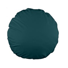 Beetle Green Standard 15  Premium Flano Round Cushions by FabChoice