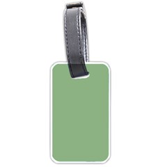 Dark Sea Green Luggage Tag (one Side) by FabChoice