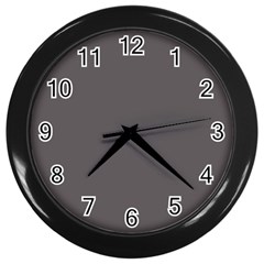 Carbon Grey Wall Clock (black) by FabChoice