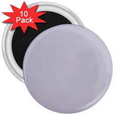 Cloudy Grey 3  Magnets (10 Pack)  by FabChoice