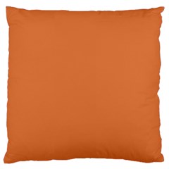 Amber Glow Orange Large Cushion Case (two Sides) by FabChoice