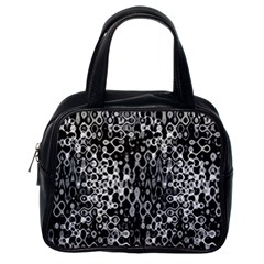Black And White Modern Abstract Design Classic Handbag (one Side) by dflcprintsclothing
