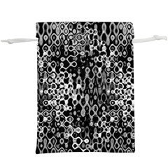 Black And White Modern Abstract Design  Lightweight Drawstring Pouch (xl) by dflcprintsclothing