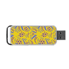 Folk Flowers Art Pattern Floral Abstract Surface Design  Seamless Pattern Portable Usb Flash (one Side) by Eskimos