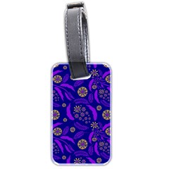 Folk Flowers Art Pattern Floral Abstract Surface Design  Seamless Pattern Luggage Tag (two Sides) by Eskimos