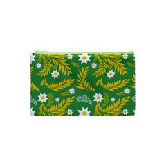 Folk Flowers Art Pattern Floral Abstract Surface Design  Seamless Pattern Cosmetic Bag (xs) by Eskimos