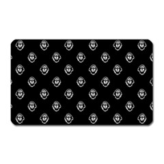 Funny Ghost Sketchy Drawing Pattern Magnet (Rectangular)