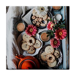 Cookies & Tea Tray  Tile Coaster by Incredible