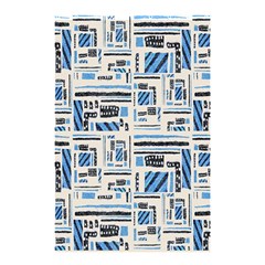 Ethnic Geometric Abstract Textured Art Shower Curtain 48  X 72  (small)  by dflcprintsclothing