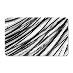 Galaxy Motion Black And White Print 2 Magnet (Rectangular)