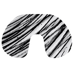 Galaxy Motion Black And White Print 2 Travel Neck Pillow