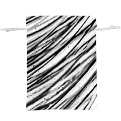 Galaxy Motion Black And White Print 2  Lightweight Drawstring Pouch (XL)