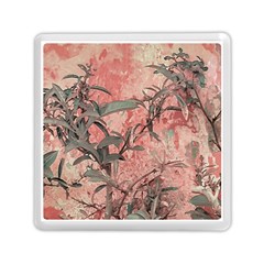 Botanic Grunge Motif Artwork Memory Card Reader (square) by dflcprintsclothing