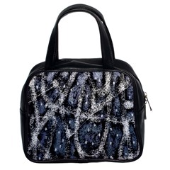 Glithc Grunge Abstract Print Classic Handbag (Two Sides)