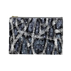 Glithc Grunge Abstract Print Cosmetic Bag (Large)