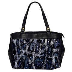 Glithc Grunge Abstract Print Oversize Office Handbag