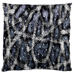 Glithc Grunge Abstract Print Large Flano Cushion Case (Two Sides)