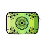 Green Grid Cute Flower Mandala Apple MacBook Pro 15  Zipper Case Front