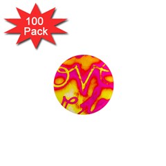 Pop Art Love Graffiti 1  Mini Magnets (100 Pack)  by essentialimage365