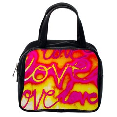 Pop Art Love Graffiti Classic Handbag (one Side) by essentialimage365