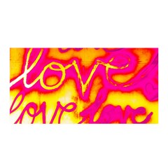 Pop Art Love Graffiti Satin Wrap by essentialimage365