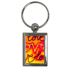  Graffiti Love Key Chain (rectangle) by essentialimage365