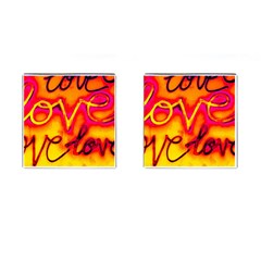  Graffiti Love Cufflinks (square) by essentialimage365