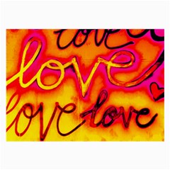  Graffiti Love Large Glasses Cloth (2 Sides) by essentialimage365