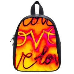  Graffiti Love School Bag (small) by essentialimage365