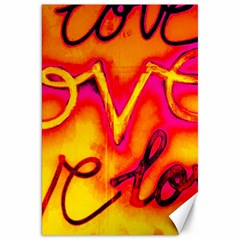  Graffiti Love Canvas 20  X 30  by essentialimage365