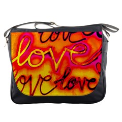  Graffiti Love Messenger Bag by essentialimage365