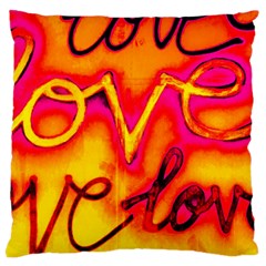  Graffiti Love Standard Flano Cushion Case (one Side) by essentialimage365