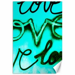  Graffiti Love Canvas 12  X 18  by essentialimage365
