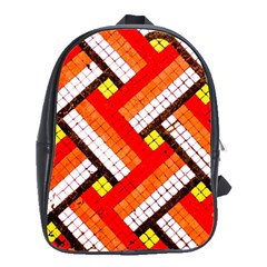 Pop Art Mosaic School Bag (large) by essentialimage365