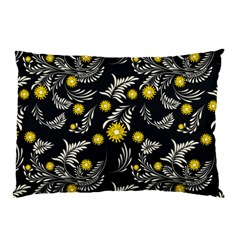 Folk Flowers Art Pattern Floral Abstract Surface Design  Seamless Pattern Pillow Case by Eskimos