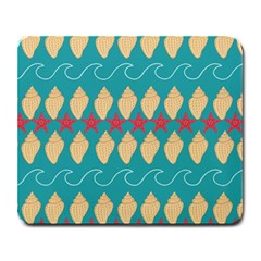 Starfish And Seashells  Sea Large Mousepads by SychEva