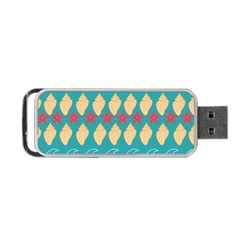 Starfish And Seashells  Sea Portable Usb Flash (one Side) by SychEva