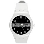 Derivation And Variations 4 Round Plastic Sport Watch (M) Front