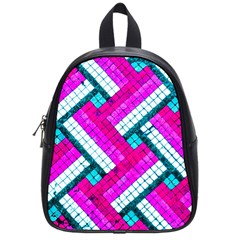 Pop Art Mosaic School Bag (small) by essentialimage365