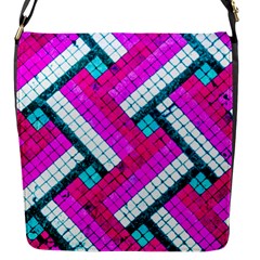 Pop Art Mosaic Flap Closure Messenger Bag (s) by essentialimage365