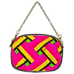 Pop Art Mosaic Chain Purse (two Sides) by essentialimage365