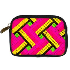 Pop Art Mosaic Digital Camera Leather Case by essentialimage365