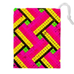 Pop Art Mosaic Drawstring Pouch (4xl) by essentialimage365