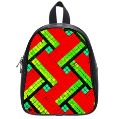 Pop Art Mosaic School Bag (small) by essentialimage365